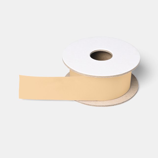 Ruban En Satin Très Douce Lumière Orange Clair Pop De Couleur (Bobine)
