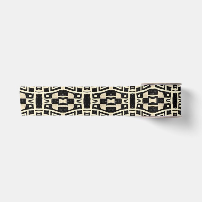 RUBAN EN SATIN TRIBAL (Devant)