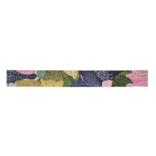 Ruban En Satin Tropical Modernism Floral Ribbon