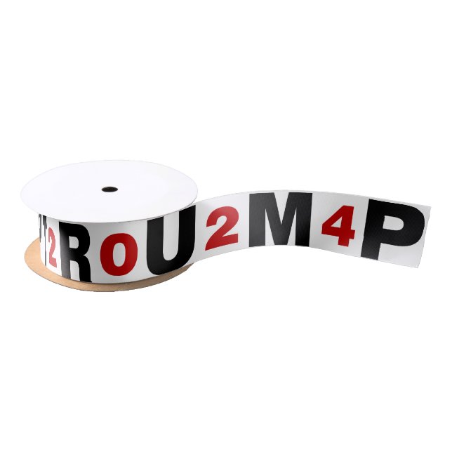 Ruban En Satin Trump 2024 Rouge (Bobine)