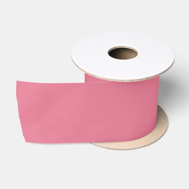 Ruban En Satin Tulipe Tendance Rose Couleur Uni (Bobine)