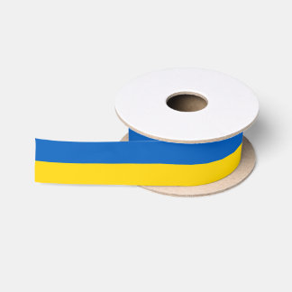Ruban En Satin Ukrainien de drapeau de l'Ukraine patriotique