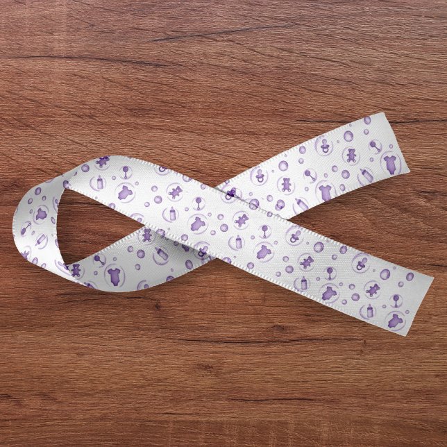 Ruban En Satin Un bébé brasse le Baby shower Motif d'Halloween (A Baby is Brewing Pattern Halloween Baby Shower Satin Ribbon
)