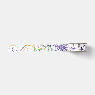 Ruban En Satin Un simple Motif Web d'Halloween Spider