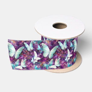 Ruban En Satin Une série papillon mystique Design 7