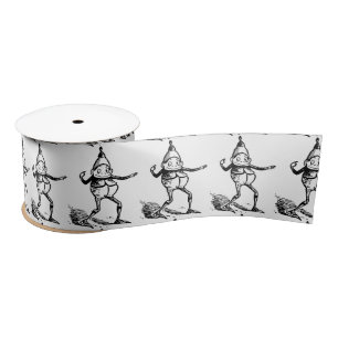 Ruban En Satin Vacances hivernales mignonnes Elf Gnome Thunder_Co