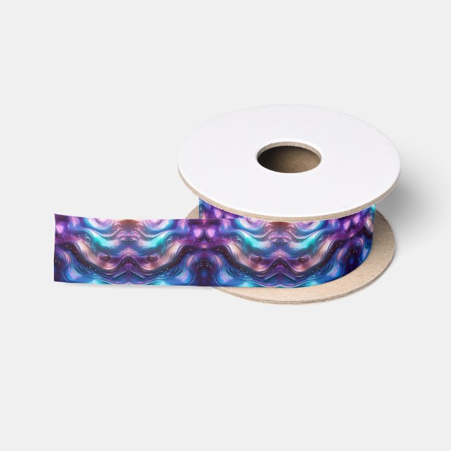 Ruban En Satin Vague Colorée (Bobine)
