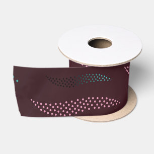Ruban En Satin Vagues Tigre (motif stylisé) 6