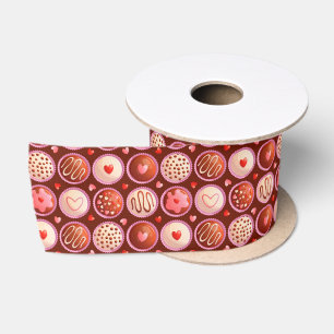 Ruban En Satin Valentine Love Chocolat