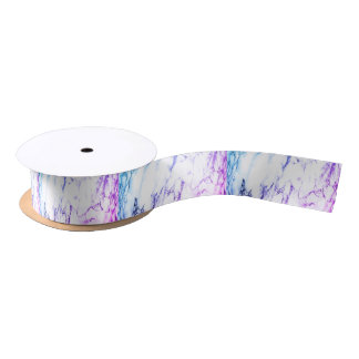 Ruban En Satin Variété de violets et de marbre à veine bleuâtre