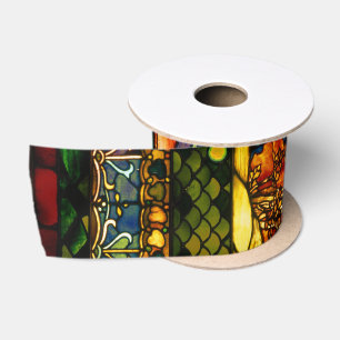 Ruban En Satin Verre vintage Floral