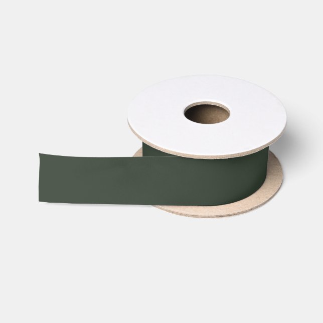 Ruban En Satin Vert grisâtre foncé Pop de couleur (Bobine)