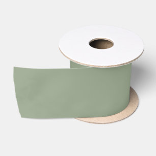 Ruban En Satin Vert sauge uni