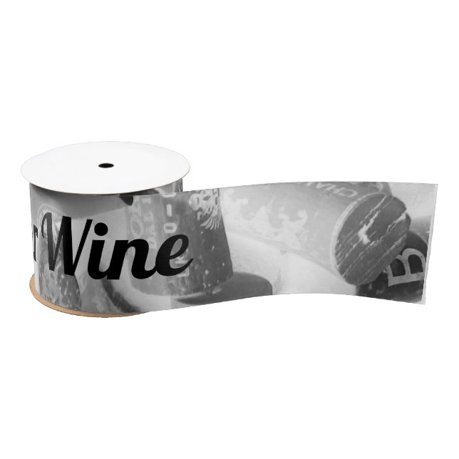 Ruban En Satin Vin de Cork (Bobine)