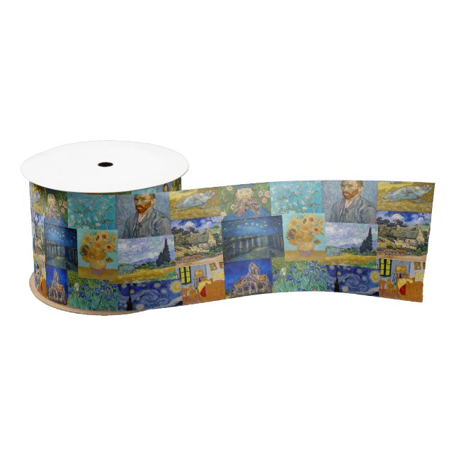 Ruban En Satin Vincent Van Gogh - Masterpieces Patchwork (Bobine)