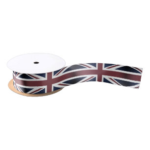 Ruban En Satin Vintage British Flag et Royaume-Uni/union jack