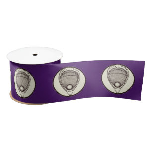 Ruban en satin violet de gardien de crosse