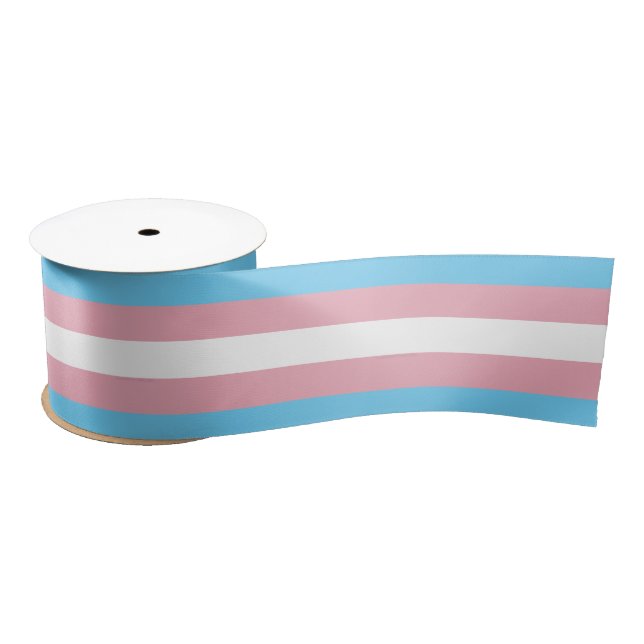 Ruban En Satin Visibilité du drapeau de fierté transgenre de Slip (Bobine)