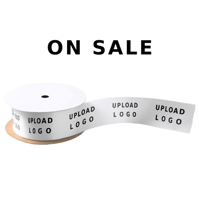 Ruban En Satin Votre logo d'entreprise Enveloppement de cadeau mi (Créateur téléchargé)