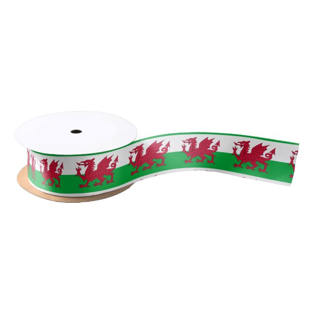 Ruban En Satin Wales flag Ribbon (Bobine)