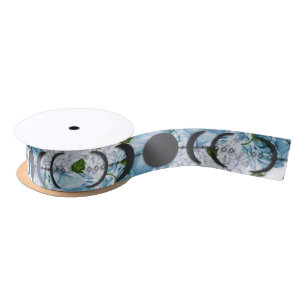 Ruban En Satin Wiccan Handfasting Blue Rose Phase Lune