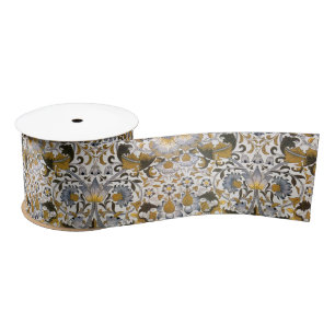 Ruban En Satin William Morris Lodden Fleur florale