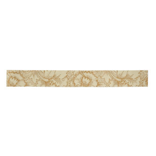 Ruban En Satin William Morris Papier peint floral Poppy