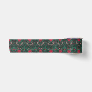 Ruban En Satin William Morris Renne Noël Damassé