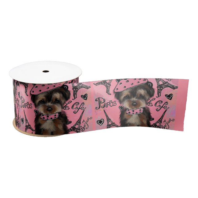 RUBAN EN SATIN YORKIE POO (Bobine)