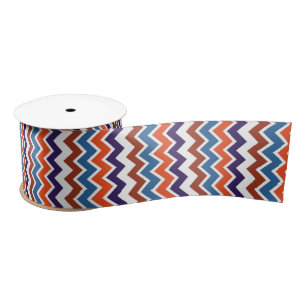 RUBAN EN SATIN ZIG ZAG