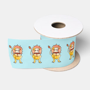 Ruban En Satin Zodiaque Lion