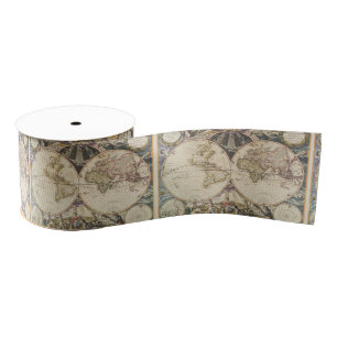 Ruban Gros-grain 1702 une nouvelle carte du monde