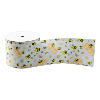 Ruban Gros-grain ABEILLES ! Ruban