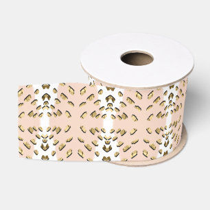 Ruban Gros-grain Abstrait Terrain en terre cuite moderne Boho