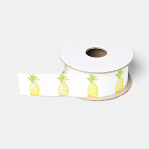 Ruban Gros-grain Ananas aquarelle