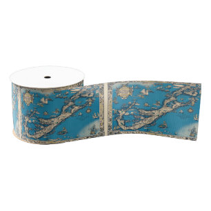 Ruban Gros-grain Ancienne carte Vintage des Bermudes