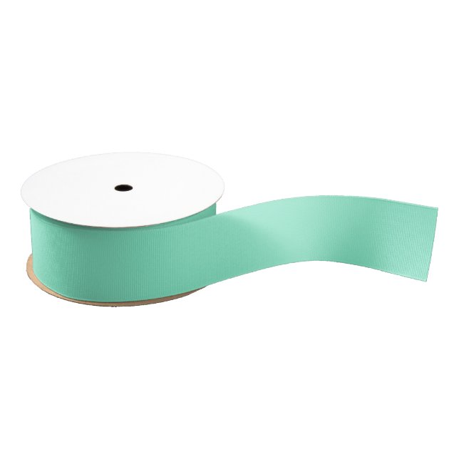 Ruban Gros-grain Aquamarine solide (Bobine)