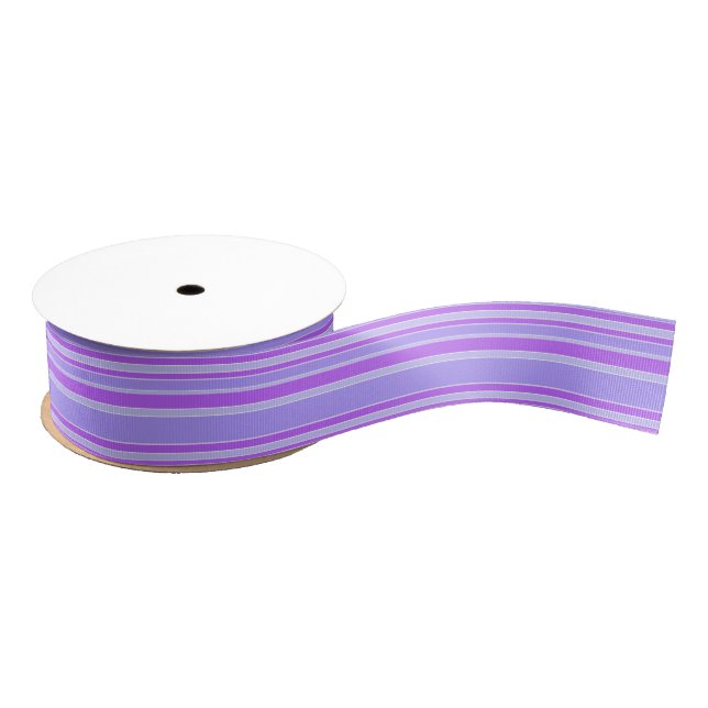 Ruban Gros-grain Bandes violettes (Bobine)