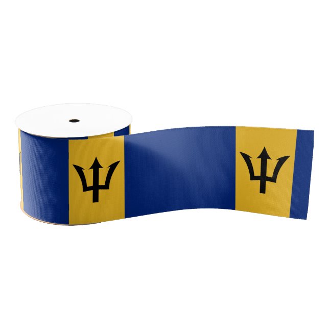 Ruban Gros-grain Barbados Flag & Barbados travel, holiday/sports (Bobine)