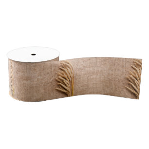 Ruban Gros-grain Blé de ruban à grains de 3 po sur le sac Burlap R