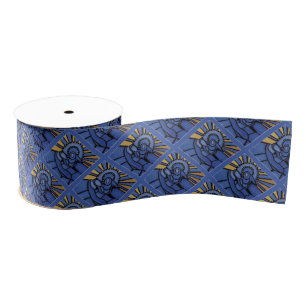 Ruban Gros-grain Bleu religieux de Noël de Jésus de bébé de Mar