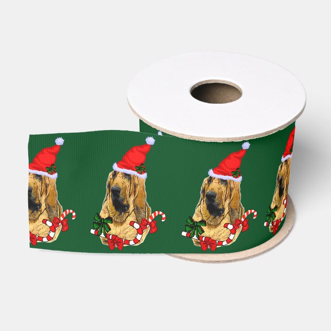 Ruban Gros-grain Bloodhal Christmas Joyeux (Bobine)