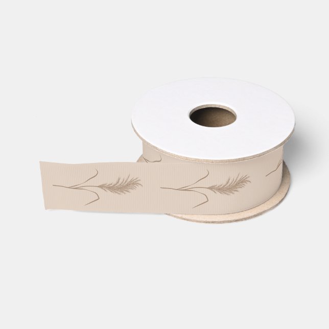 Ruban Gros-grain Boho Dreams Pampas Grass Grosgrain Ribbon (Bobine)