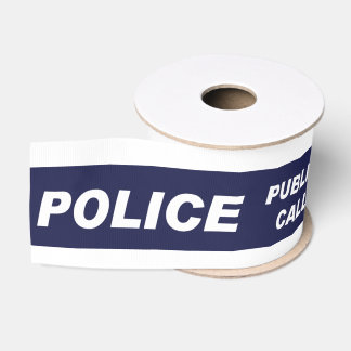 Ruban Gros-grain Boîte téléphonique publique de police