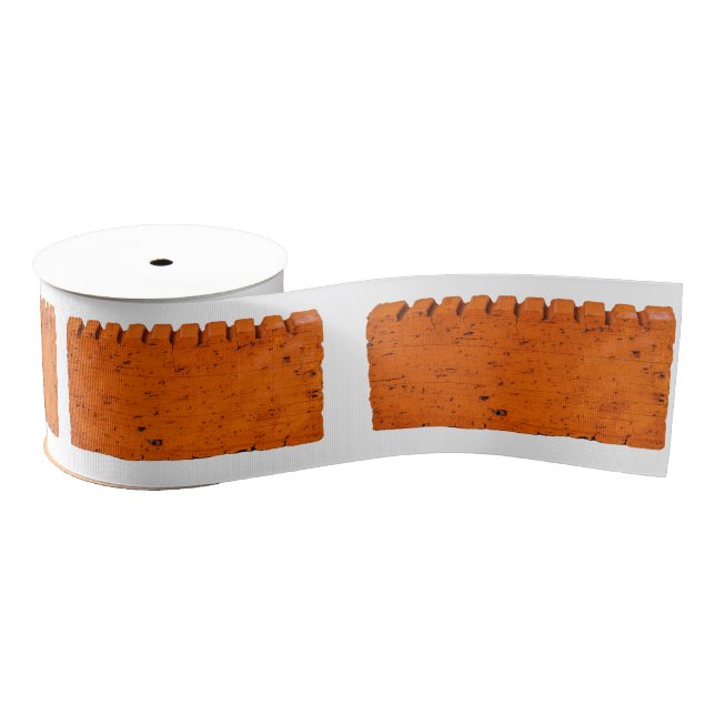 Ruban Gros-grain Brique Orange - Atom De La Création (Bobine)