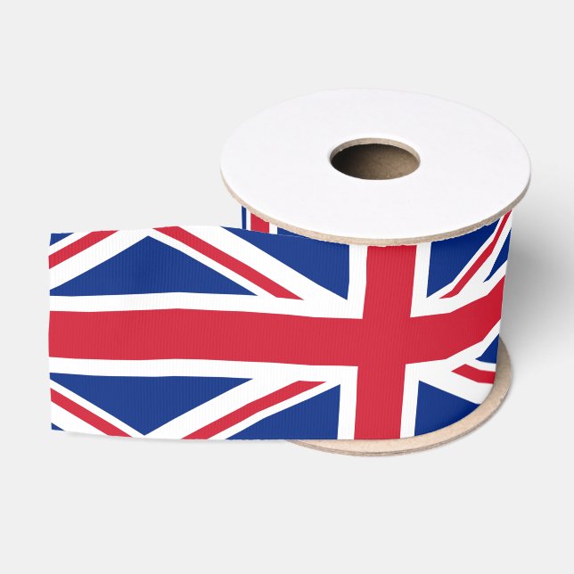 Ruban Gros-grain British Flag et Royaume-Uni vacances Royaume-Uni / (Bobine)