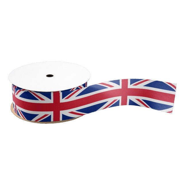 Ruban Gros-grain British Flag & Royaume-Uni voyage en vacances/spor (Bobine)