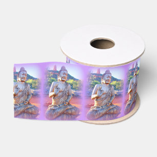 Ruban Gros-grain buddhas d'aura de lavande