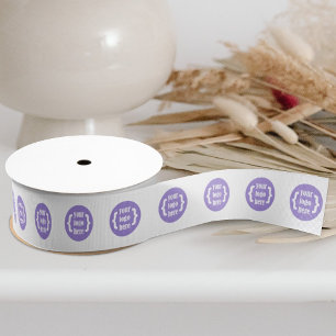 Ruban Gros-grain Cadeau promotionnel de marque blanche, logo