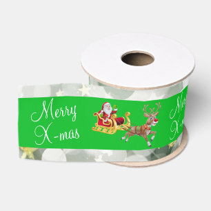 Ruban Gros-grain Cadeaux Manque de main par Père Noël